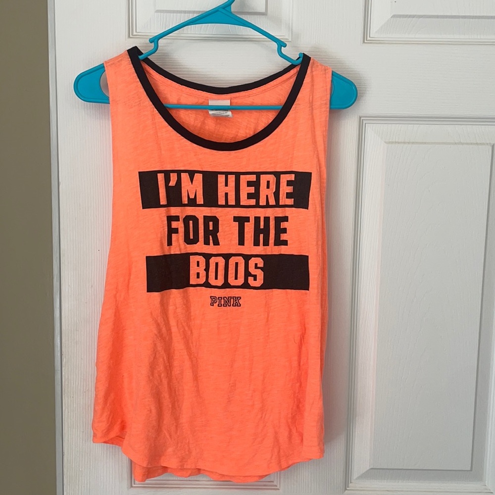 PINK Halloween Shirt Here for the Boos Size Medium
